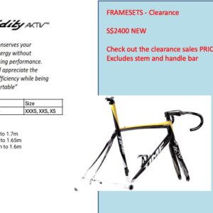 TIME Frame Set Fluidity with Aktiv fork (EXPORT) Final frames clearance