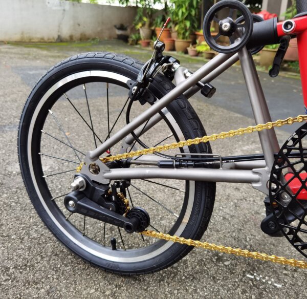 3SIXTY M3ES Trifold "Black Edition" Titanium Front fork and rear triangle (EXPORT) - Image 3