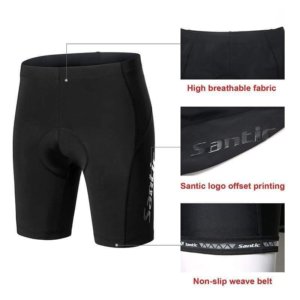 SANTIC Unisex Cycling Tights - Ordinary 3.0 with side pocket - Image 4