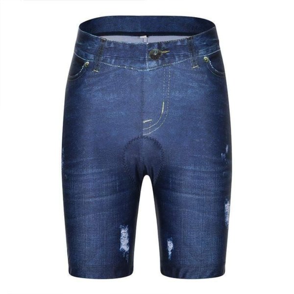 SANTIC Ladies' Cycling Tights - Qaqa Denim design - Image 3