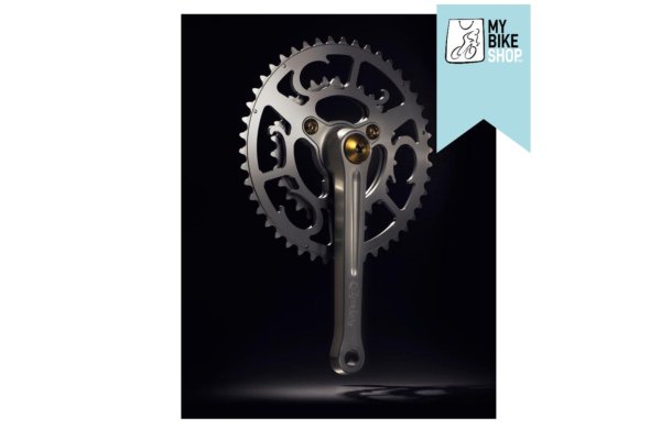 CHATER-LEA Grand Tour Double Crankset 46x30 Clear anodise PVD Fixings or Raw Fixings