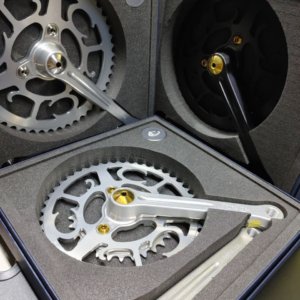 CHARTER-LEA Grand Tour Single Speed Crankset in PVD or Raw Steel Fixings