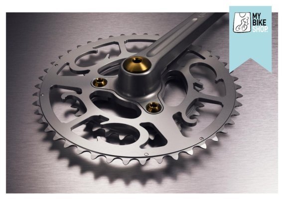 CHATER-LEA Grand Tour Double Crankset 46x30 Clear anodise PVD Fixings or Raw Fixings - Image 4