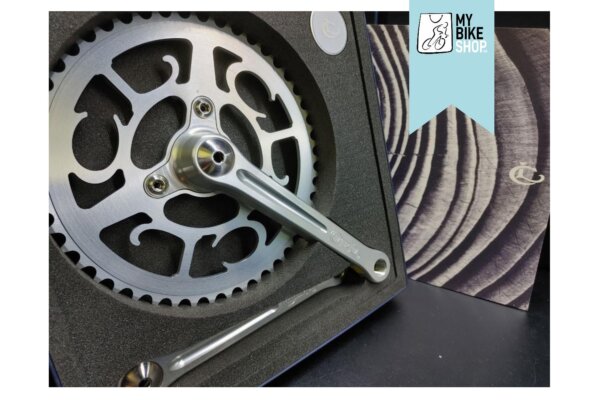 CHARTER-LEA Grand Tour Single Speed Crankset in PVD or Raw Steel Fixings - Image 4