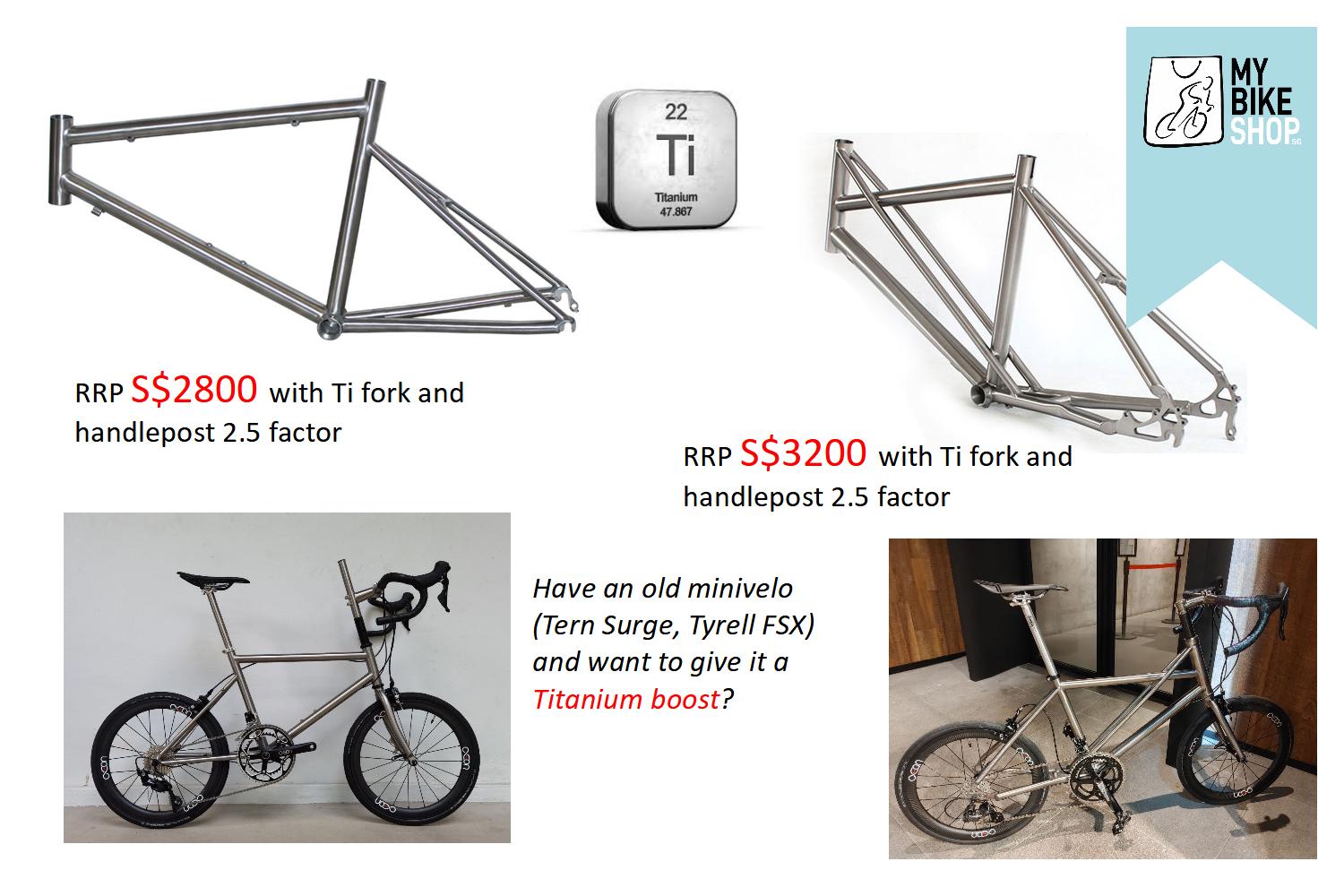 Framesets to build your own dream machine