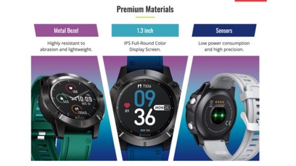 LEED VIBE 6 - Unisex Fitness watch (Long battery life) EXPORT units - Image 2
