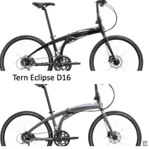 TERN Foldable Eclipse D16 (EXPORT) - Full sized bike that folds